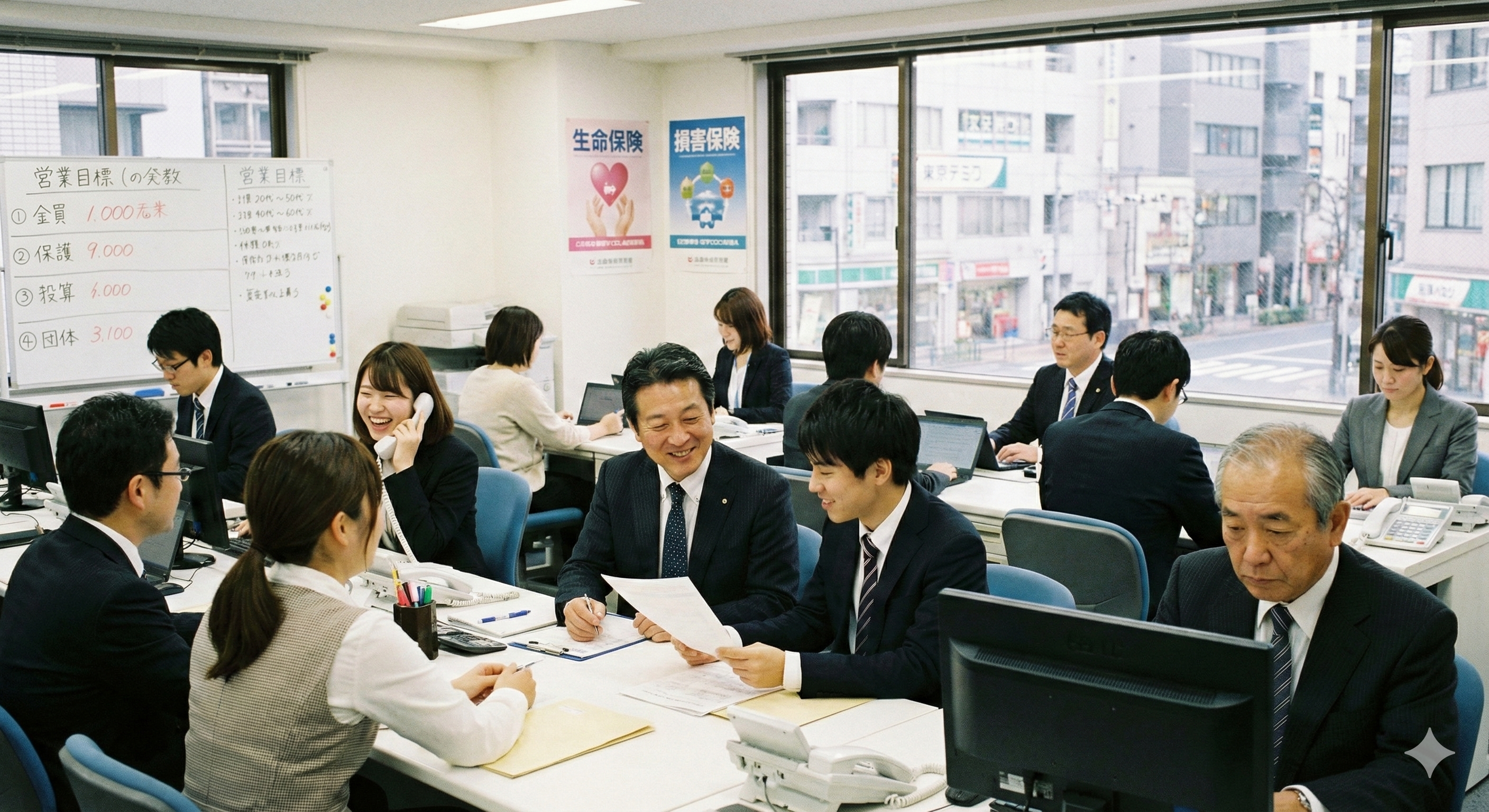 保険代理店のオフィス