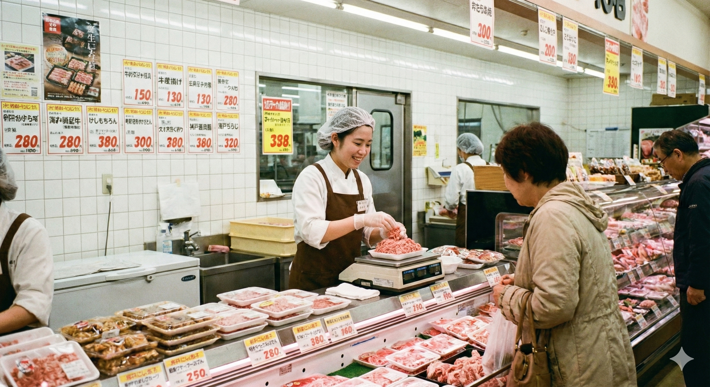 スーパーマーケットの陳列